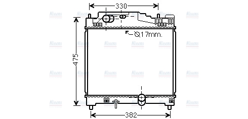 AVA Coolant Radiator TO2501