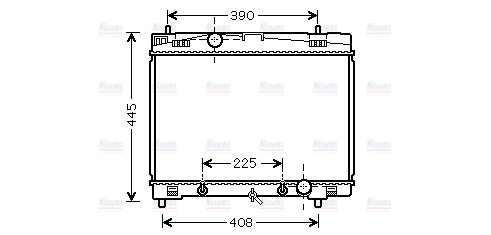 AVA Coolant Radiator TO2577