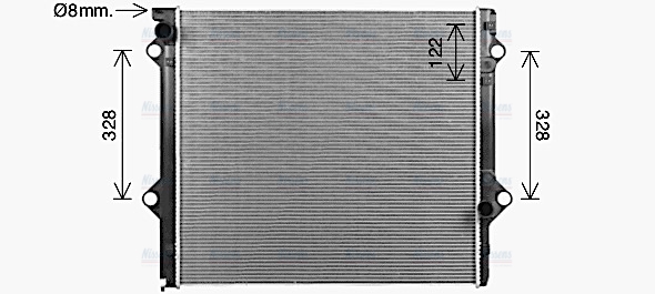 AVA Coolant Radiator TO2788