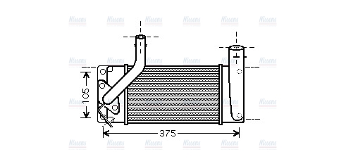 AVA Charge Air Intercooler TO4566