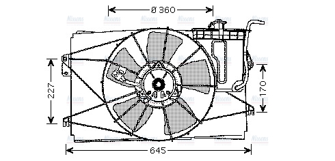 AVA Radiator Cooling Fan TO7524