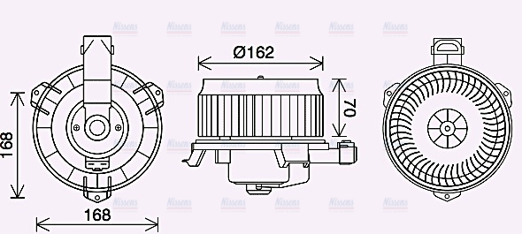AVA Cabin Fan Blower Motor TO8743