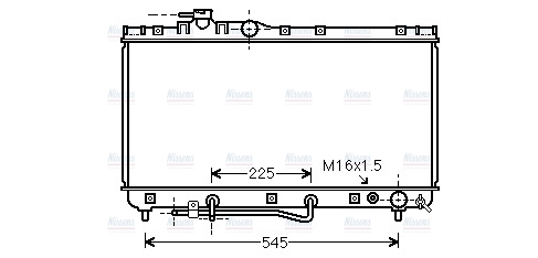 AVA Coolant Radiator TOA2184