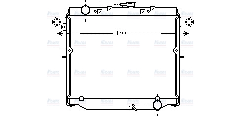 AVA Coolant Radiator TOA2379