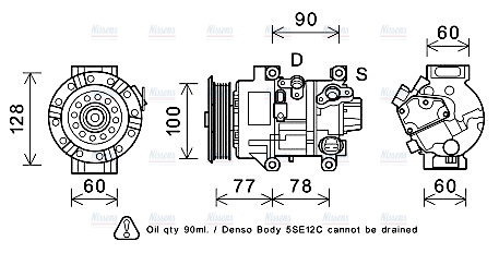AVA Aircon Compressor TOAK584