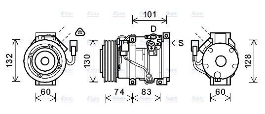 AVA Aircon Compressor TOAK611