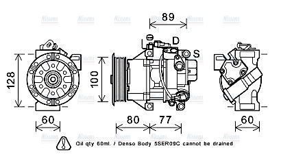 AVA Aircon Compressor TOAK618