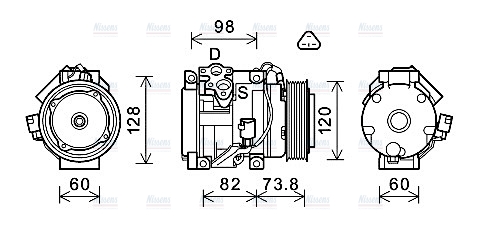 AVA Aircon Compressor TOAK726