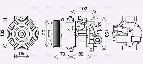 AVA Aircon Compressor TOAK745