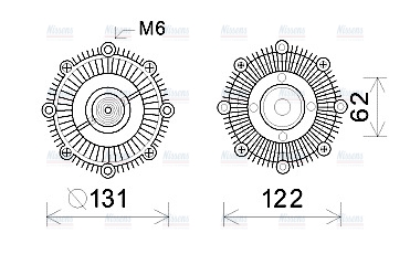AVA Fan clutch TOC589