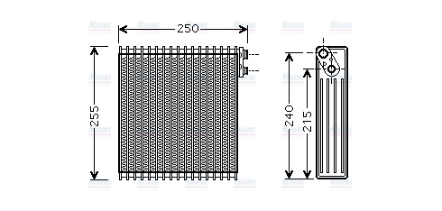 AVA Aircon Evaporator TOV389