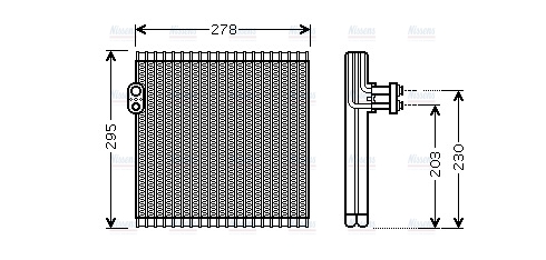 AVA Aircon Evaporator TOV485