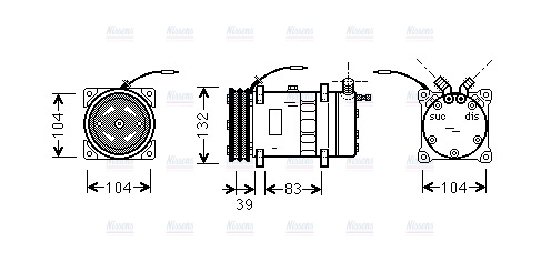 AVA Aircon Compressor UVAK052