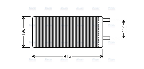 AVA Cabin Heater Core VL6028