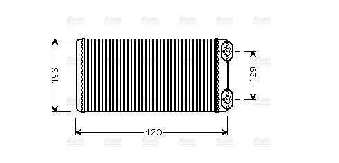AVA Cabin Heater Core VL6036