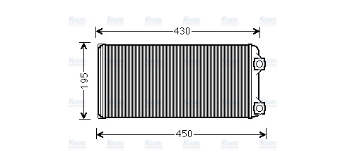 AVA Cabin Heater Core VL6048