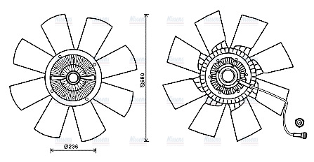 AVA Fan clutch VLF067