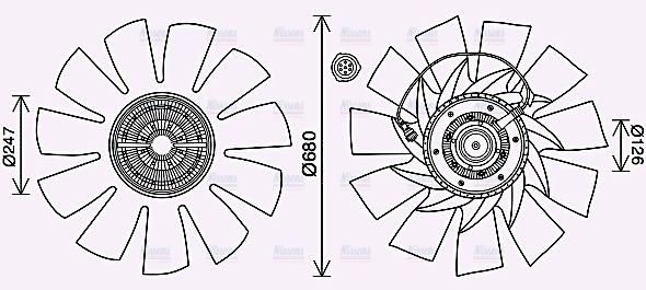 AVA Fan clutch VLF088