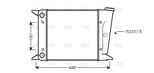 AVA Coolant Radiator VN2001