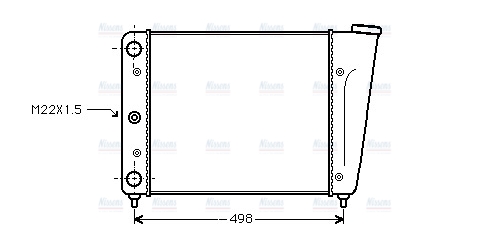 AVA Coolant Radiator VN2009