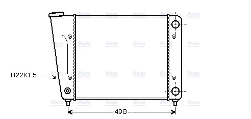 AVA Coolant Radiator VN2010