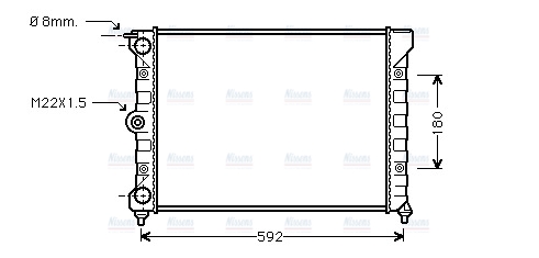 AVA Coolant Radiator VN2011