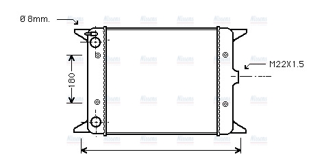 AVA Coolant Radiator VN2012