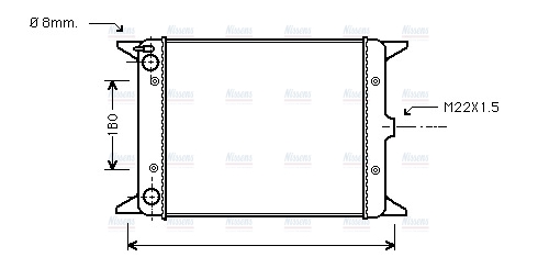 AVA Coolant Radiator VN2013