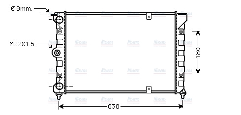 AVA Coolant Radiator VN2018