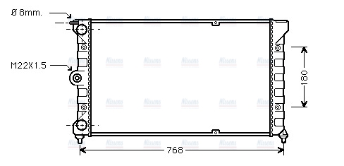AVA Coolant Radiator VN2037