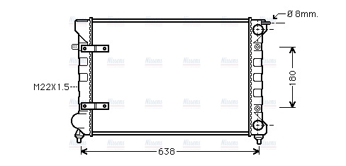AVA Coolant Radiator VN2048