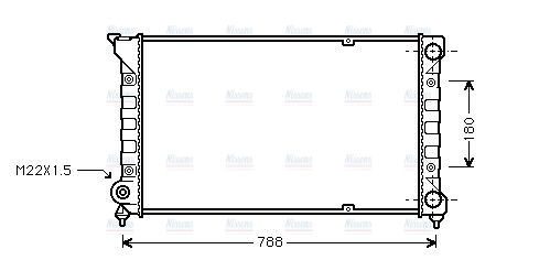 AVA Coolant Radiator VN2066