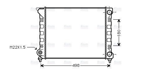 AVA Coolant Radiator VN2070