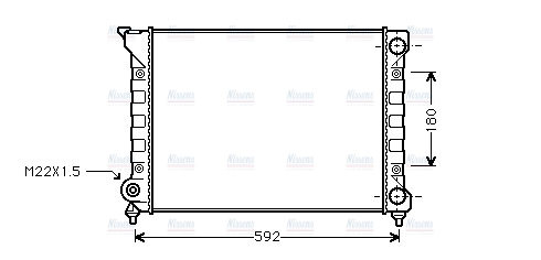 AVA Coolant Radiator VN2071