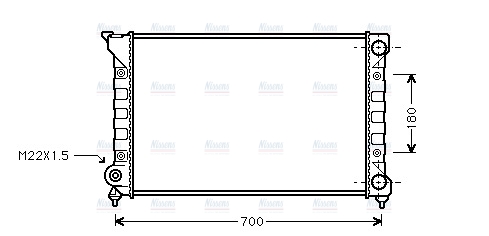 AVA Coolant Radiator VN2072