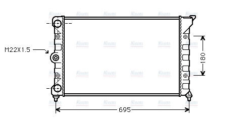 AVA Coolant Radiator VN2078