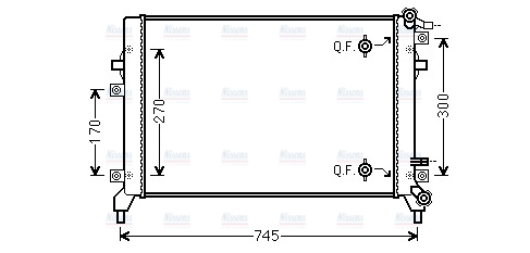 AVA Coolant Radiator VN2326