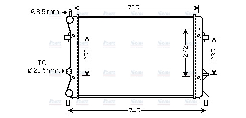 AVA Coolant Radiator VN2359