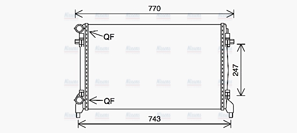 AVA Coolant Radiator VN2402