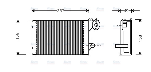 AVA Cabin Heater Core VN6062