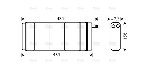 AVA Cabin Heater Core VN6128