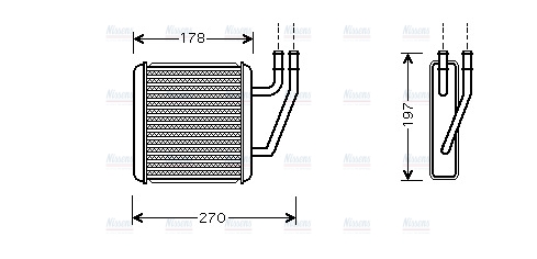 AVA Cabin Heater Core VN6203