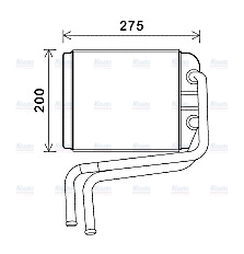 AVA Cabin Heater Core VN6378