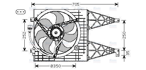 AVA Radiator Cooling Fan VN7513