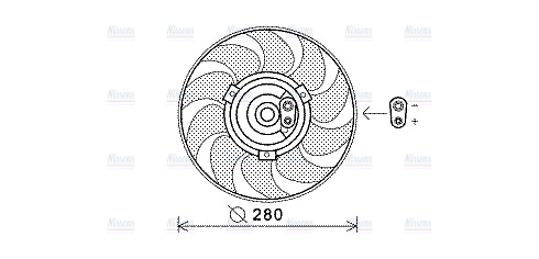AVA Radiator Cooling Fan VN7530