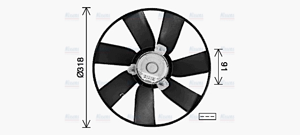 AVA Radiator Cooling Fan VN7550