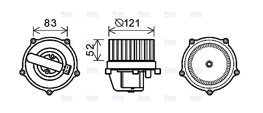 AVA Cabin Fan Blower Motor VN8345