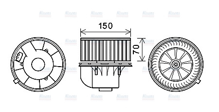 AVA Cabin Fan Blower Motor VN8354