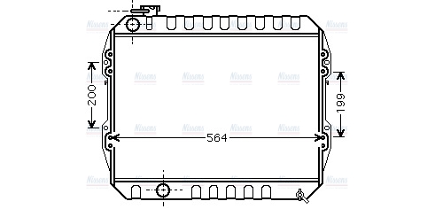 AVA Coolant Radiator VNA2088