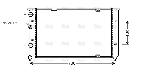 AVA Coolant Radiator VNA2103